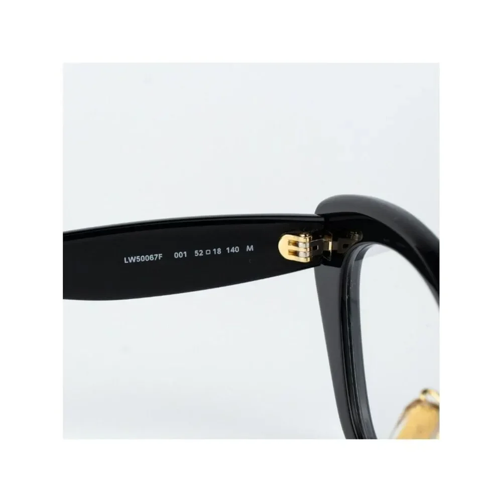 Loewe Women Eyeglasses Black Cat Eye LW50067F 001 NEW AUTHENTIC